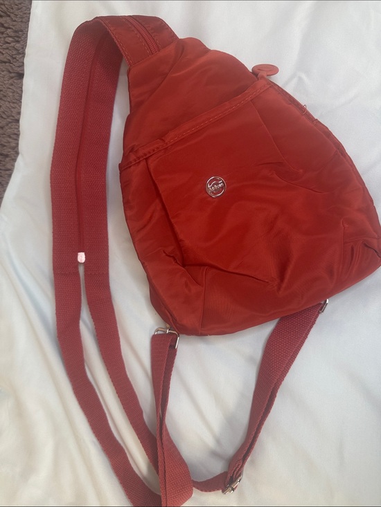 Handbags - Rust/Red Backpack / Sling Crossbody Bag with Adjustable Strap